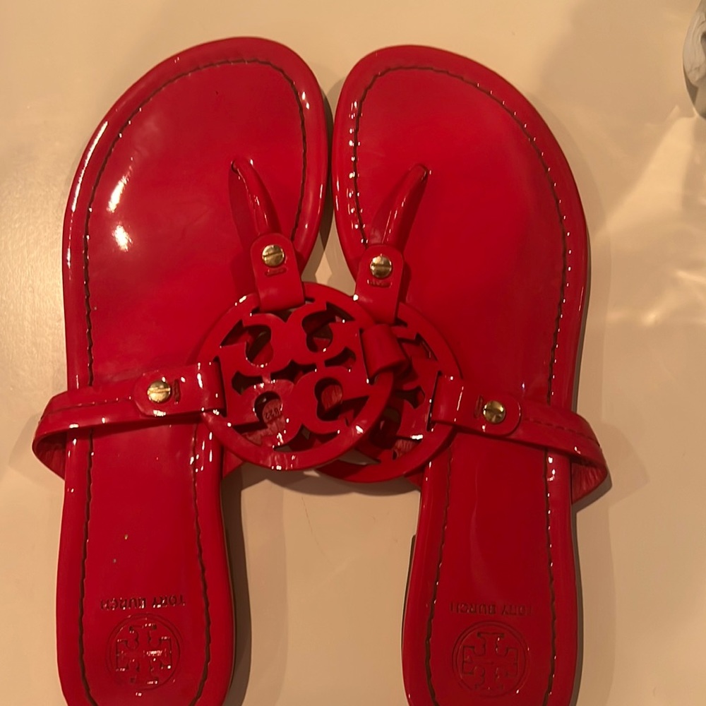 Red Tory Burch Sandals